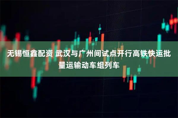 无锡恒鑫配资 武汉与广州间试点开行高铁快运批量运输动车组列车